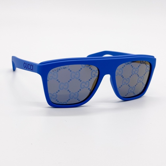 NEW GG1570S 004 GUCCI BLUE YELLOW UNISEX SUNGLASSES GG 1570S 004 GUCCI EYEWEAR - Picture 8 of 10